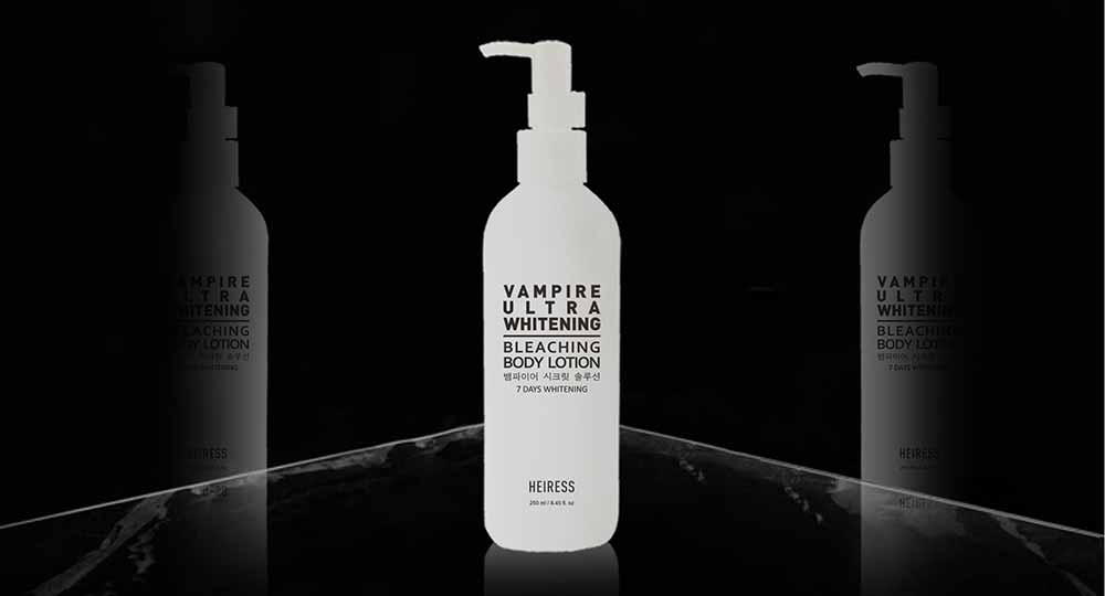 Vampire whitening lotion by Heiress - Mockup 3